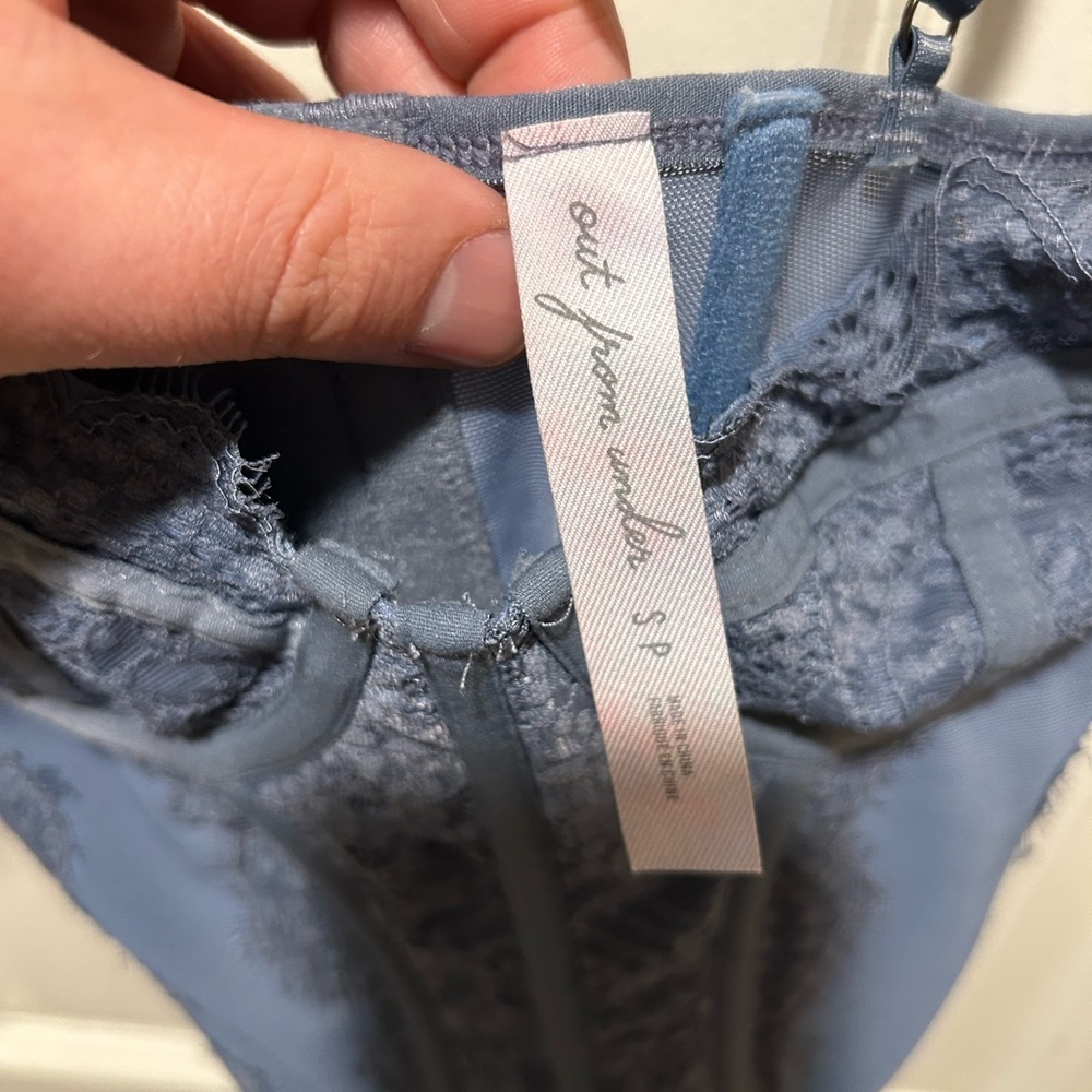 Urban Outfitters Out From Under Modern Love Blue Corset Top , Small - Picture 8 of 10